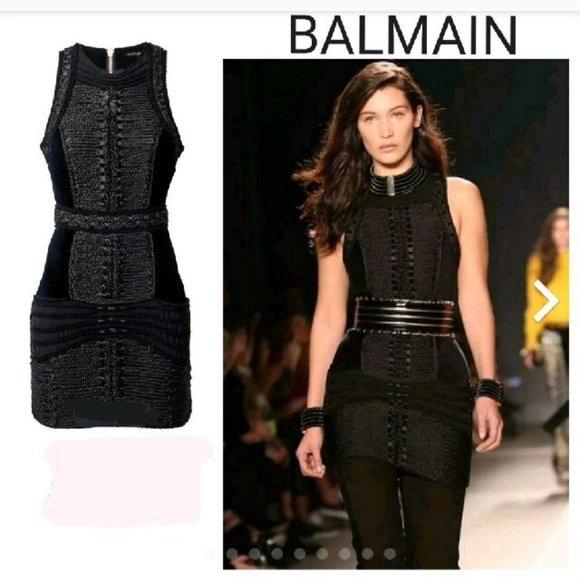 H&M | Dresses | Balmain X Hm Black Velvet Rope Sleeveless